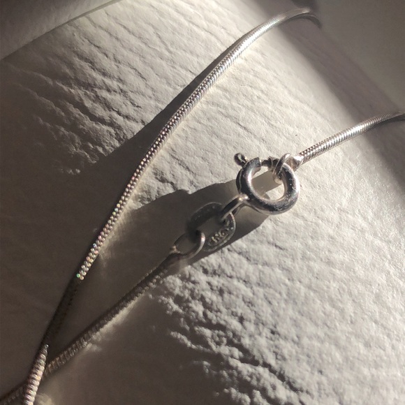 Ruby & Diamond Double-Hearts Necklace, Sterling Silver w/ 24-inch Sterling Chain - Picture 10 of 12